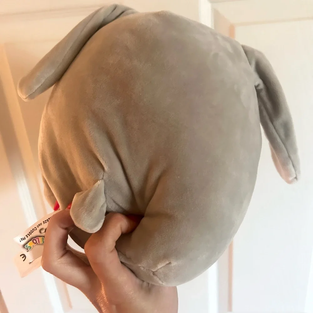 ⭐️ NEW Squishmallow Gray Plush Easter Bunny with Sequin Belly